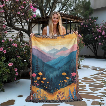 Flower Mountains Blanket