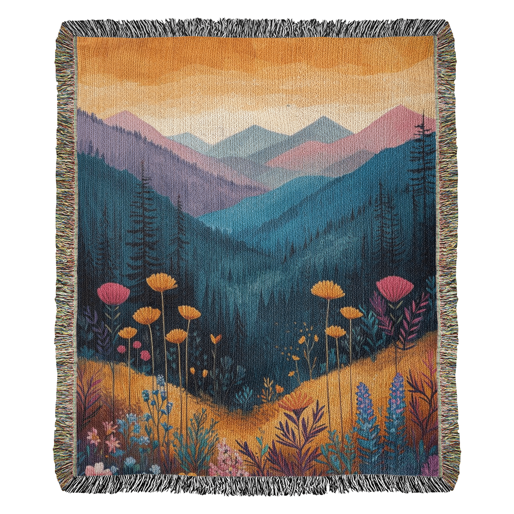 Flower Mountains Blanket