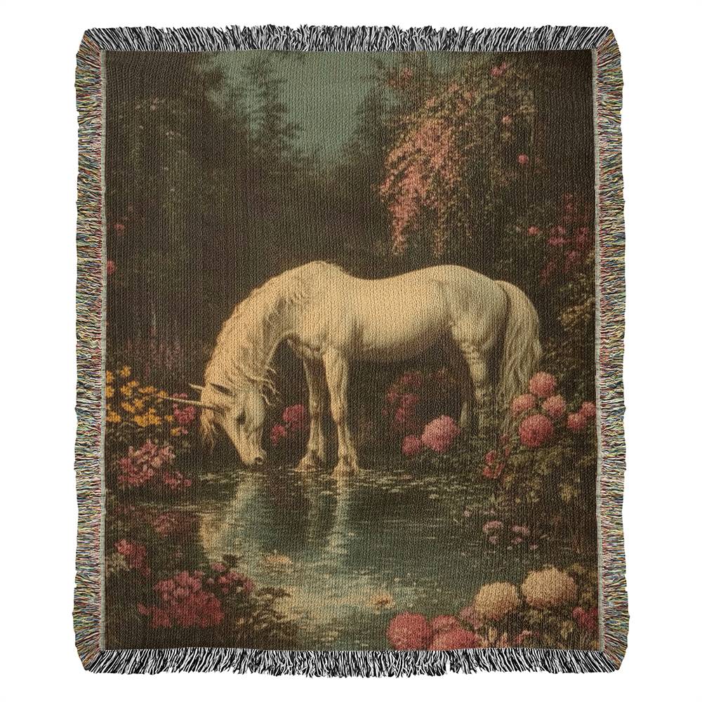 Unicorn in Bloom Blanket