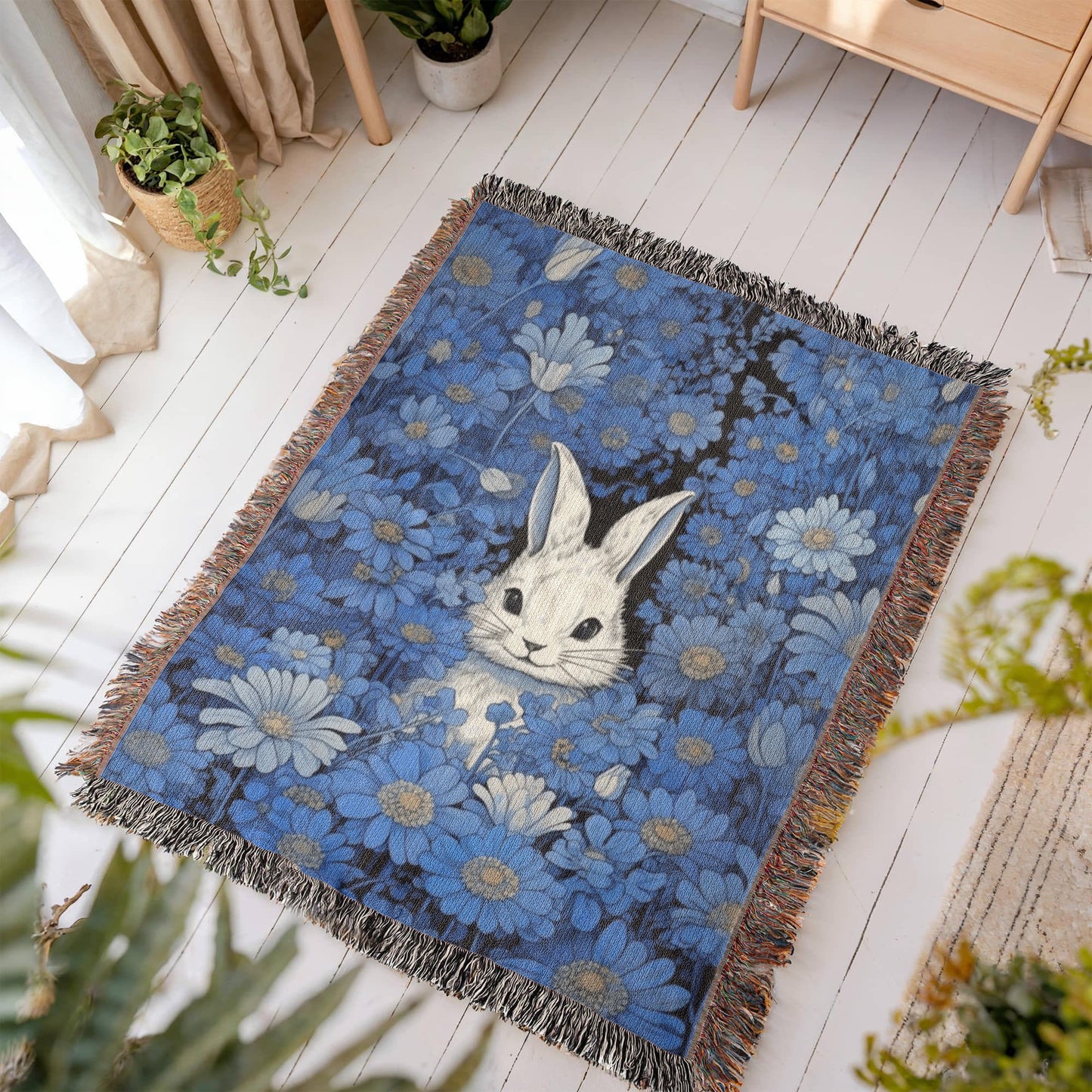 Blue Bunny Blanket