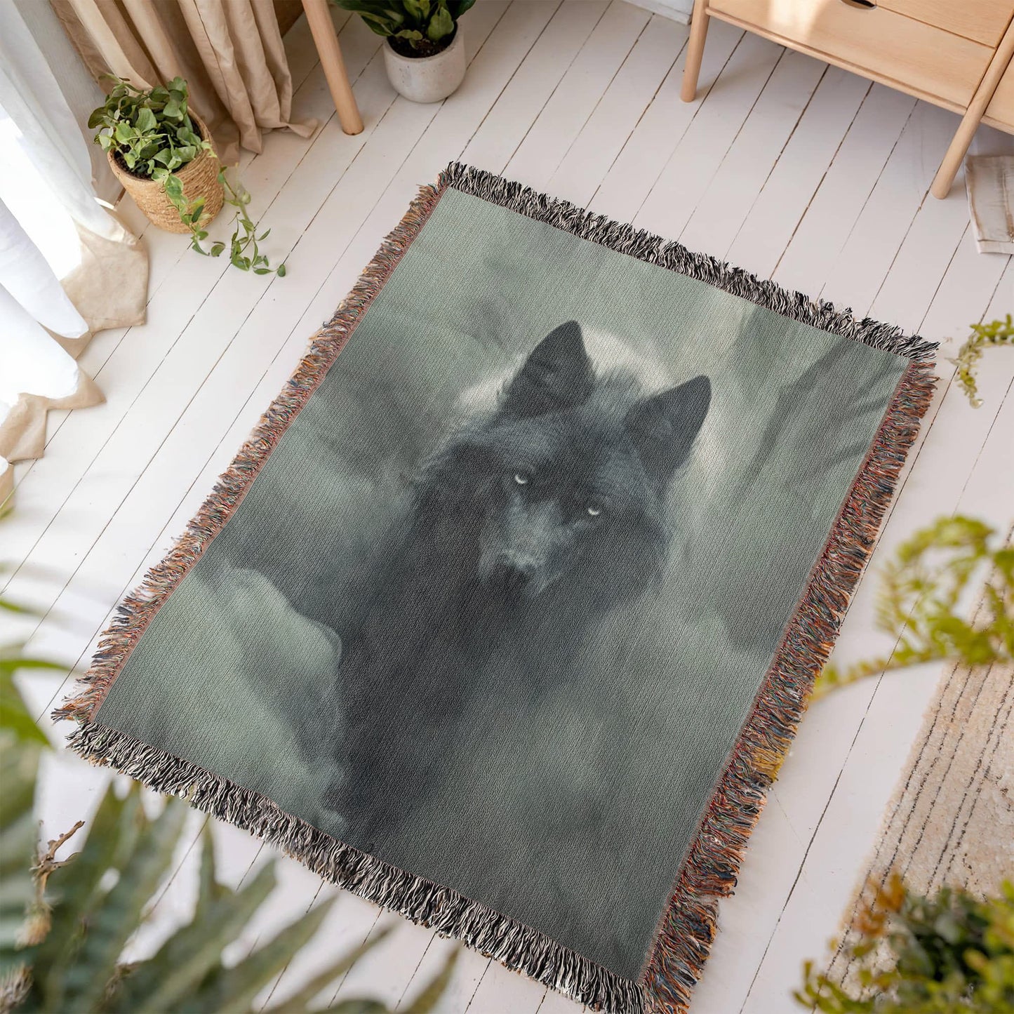 Eclipse Wolf Blanket