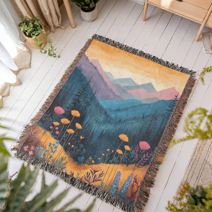 Flower Mountains Blanket