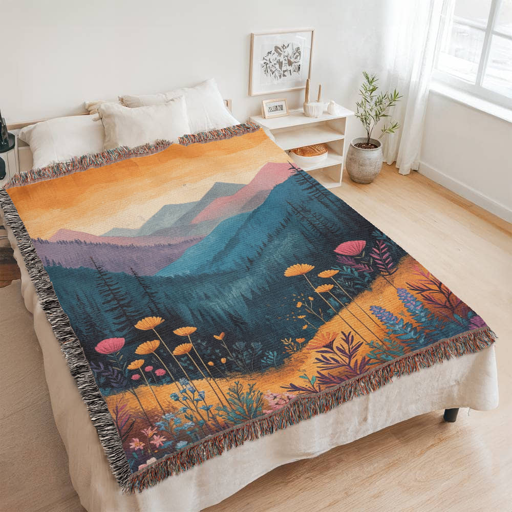 Flower Mountains Blanket