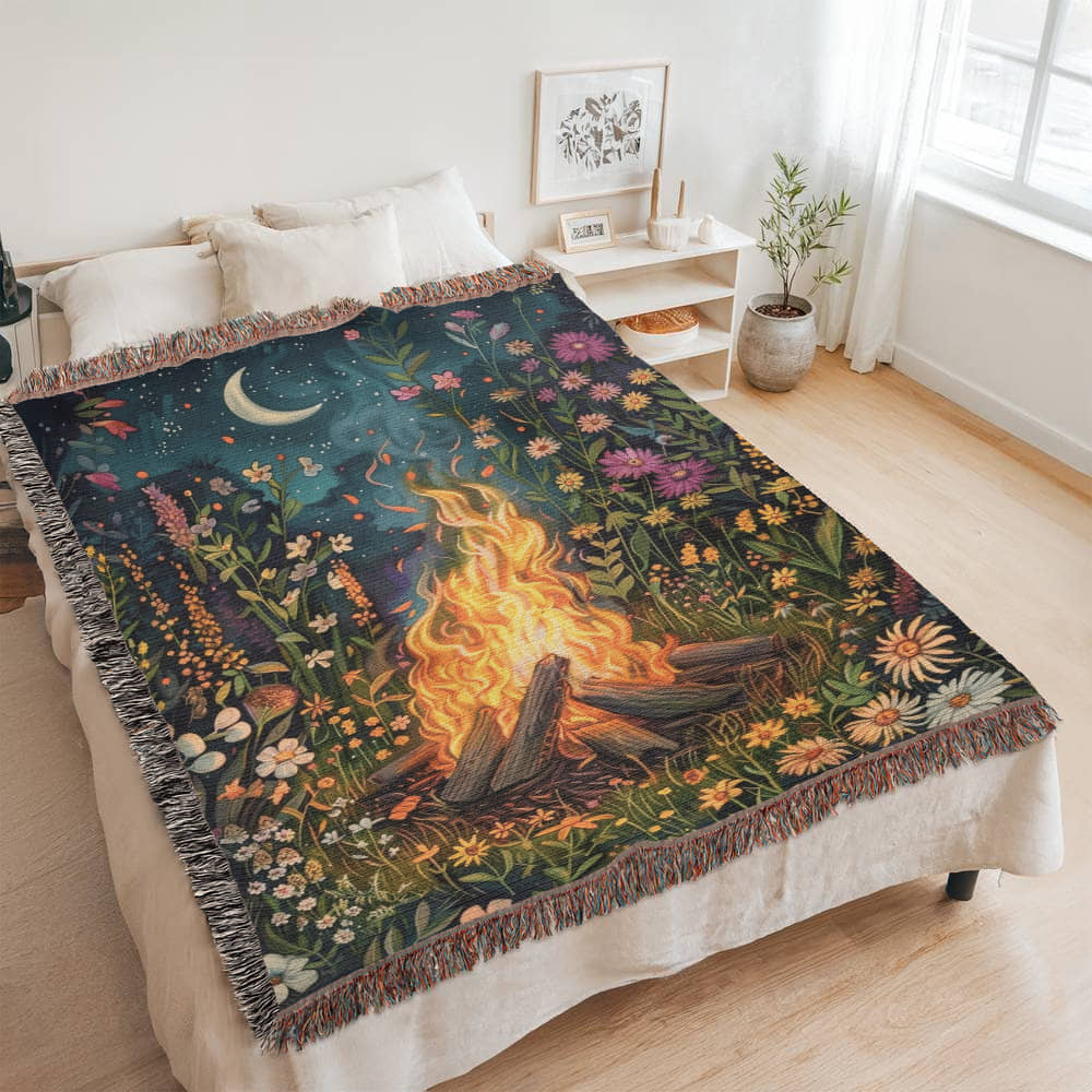 Colorful Campfire Blanket