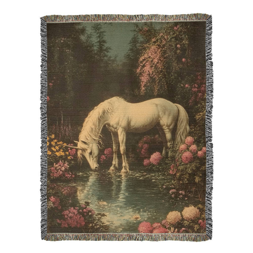 Unicorn in Bloom Blanket