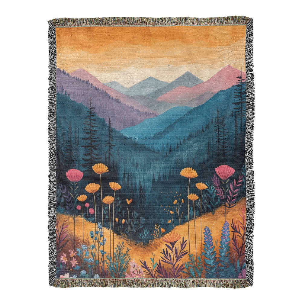 Flower Mountains Blanket